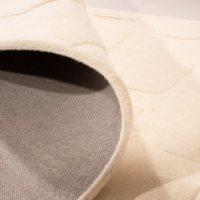 Designer Teppich - 200 x 140 cm - beige