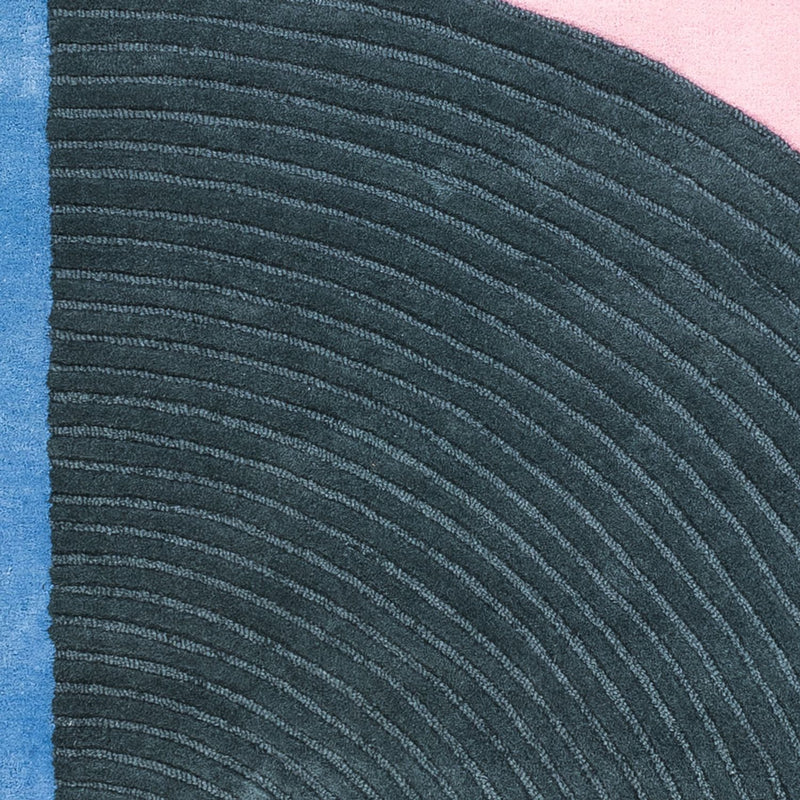 Designer Teppich - 200 x 140 cm - mehrfarbig