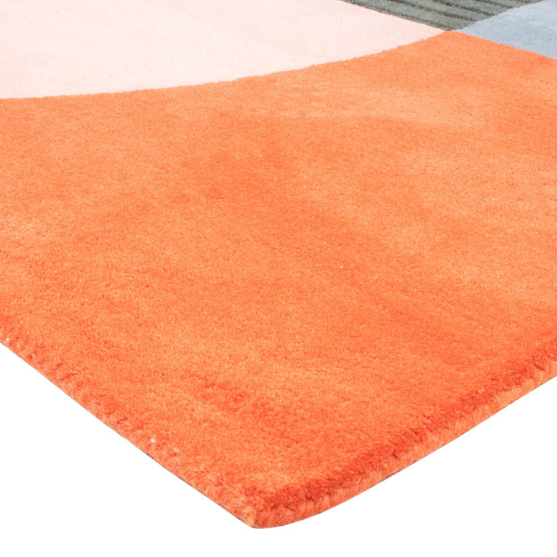 Designer Teppich - 200 x 140 cm - mehrfarbig