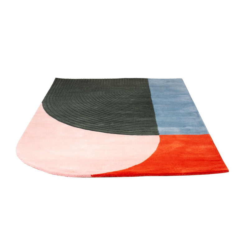 Designer Teppich - 200 x 140 cm - mehrfarbig
