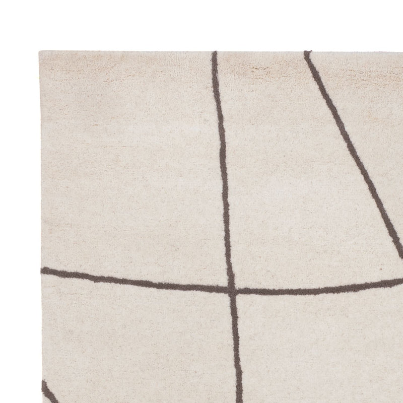 Wollteppich - 200 x 140 cm - beige