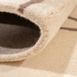 Wollteppich - 200 x 140 cm - beige