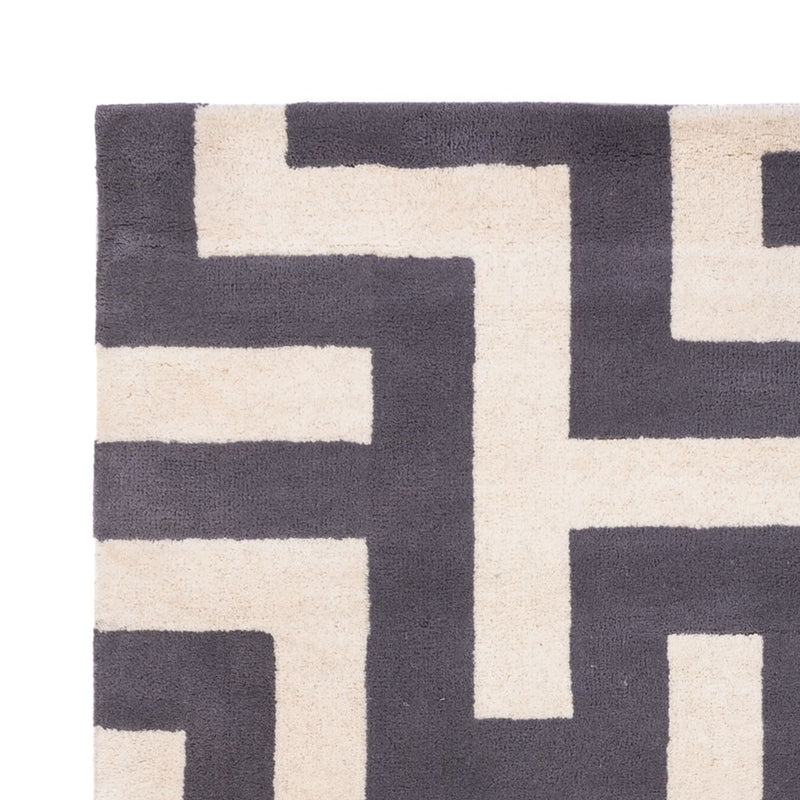 Designer Teppich - 200 x 140 cm - grau