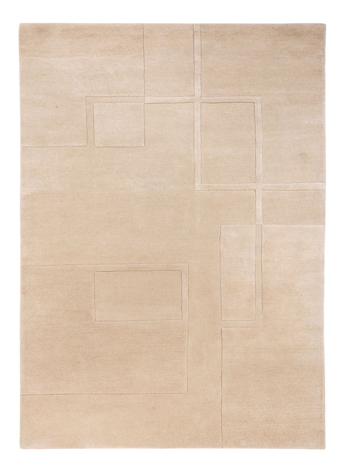 Tapis en laine - 200 x 140 cm - beige
