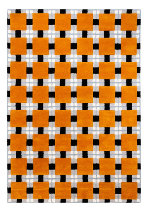 Designer Teppich - 200 x 140 cm - gold