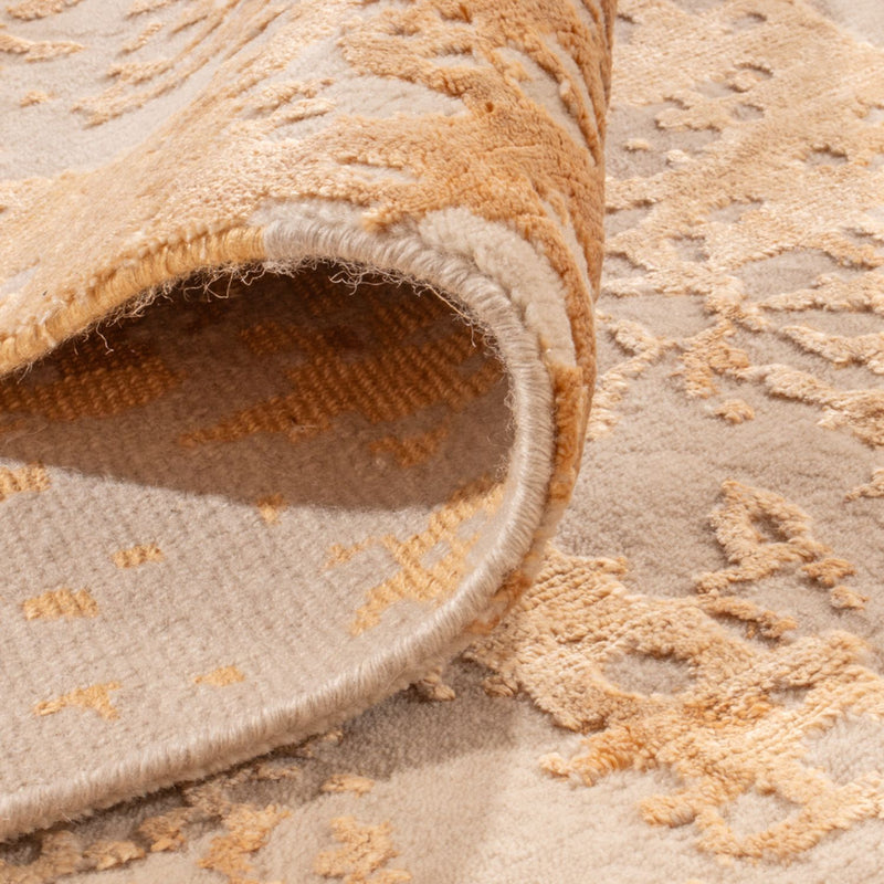 Designer Teppich - 303 x 202 cm - gold