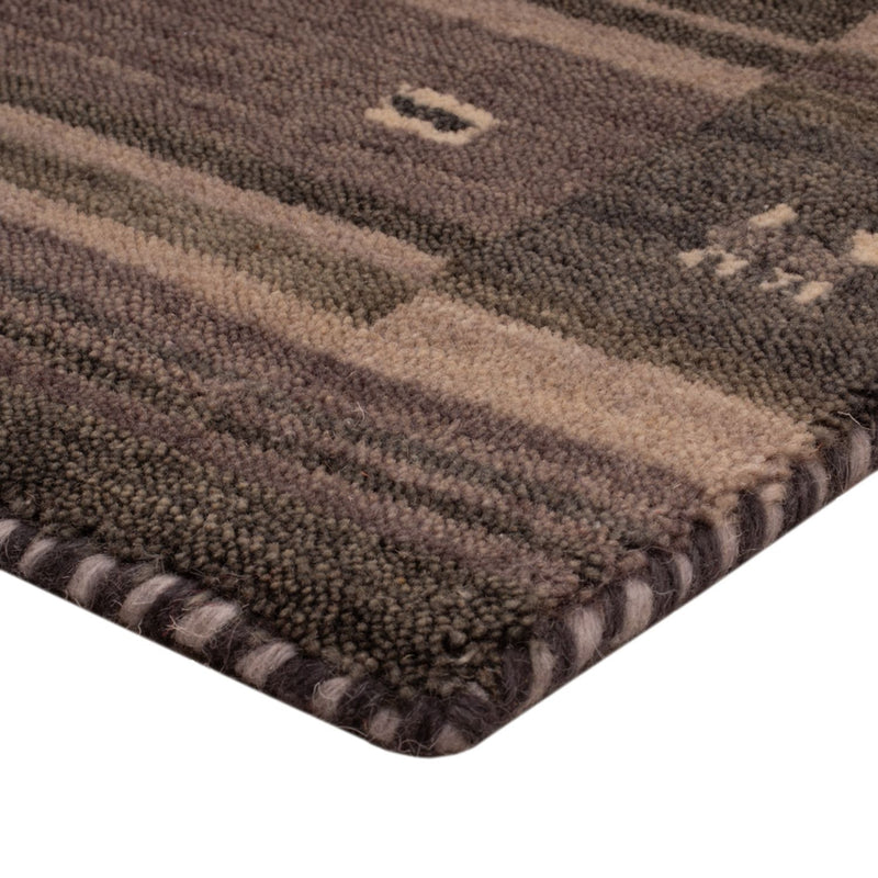 Gabbeh Teppich - Softy - 90 x 60 cm - silber