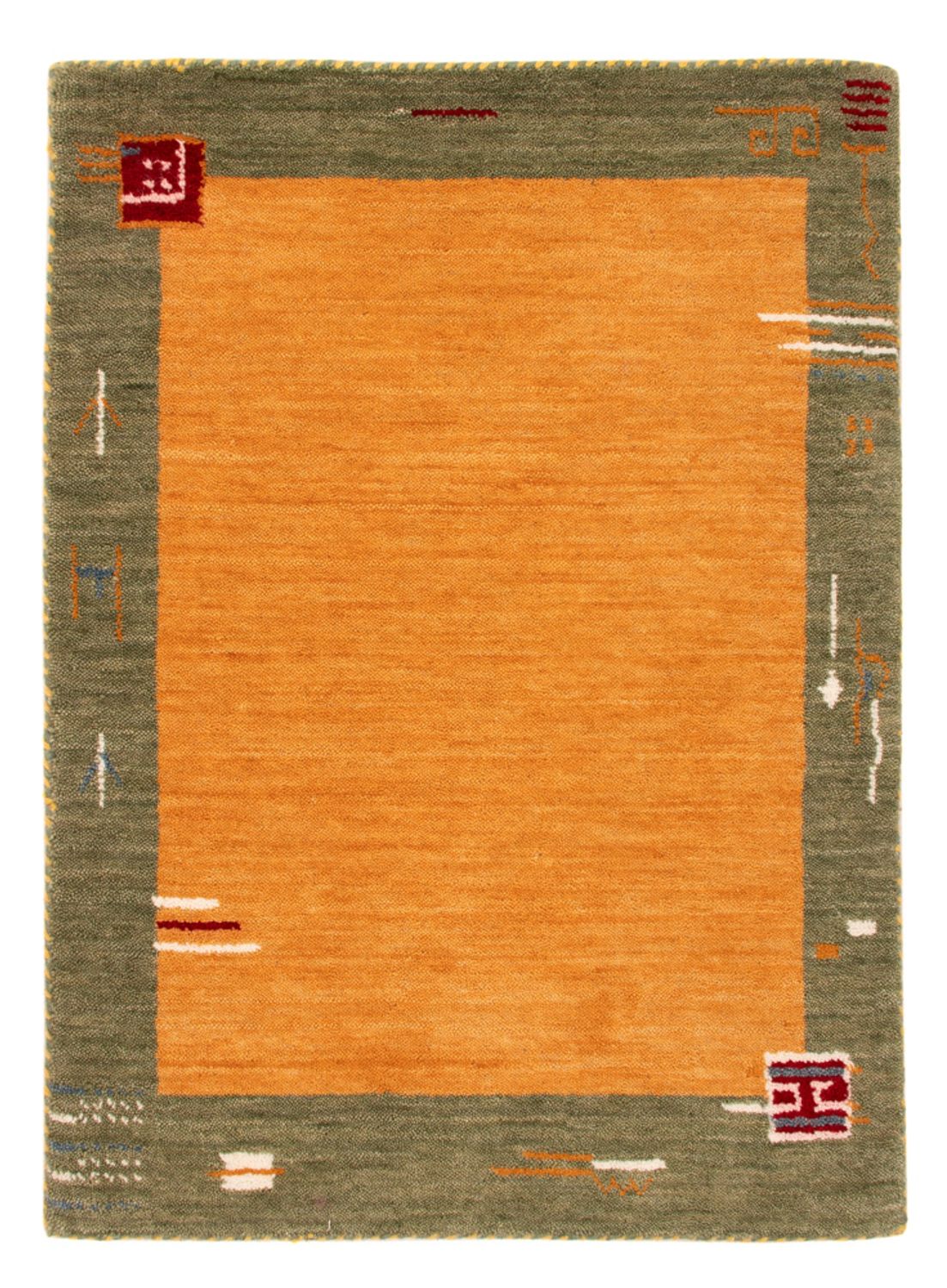Gabbeh Teppich - Softy - 90 x 60 cm - orange