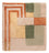Tapis design carré  - 30 x 30 cm - vert