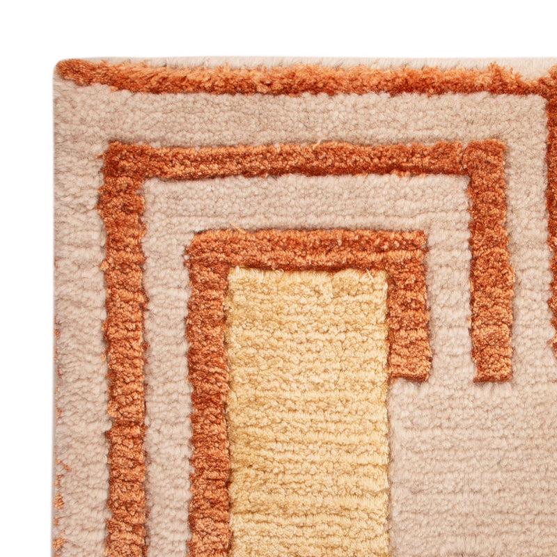 Tapis design carré  - 30 x 30 cm - vert