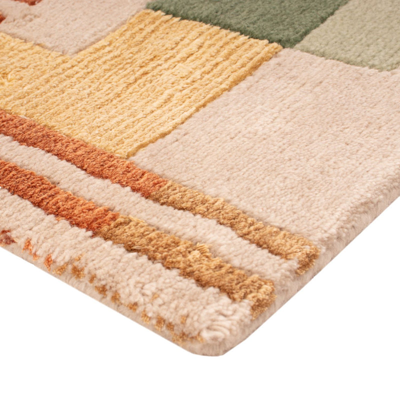 Tapis design carré  - 30 x 30 cm - vert