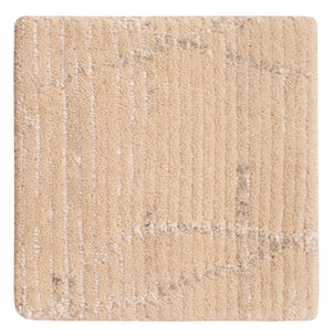 Designer Teppich quadratisch  - 30 x 30 cm - naturweiß