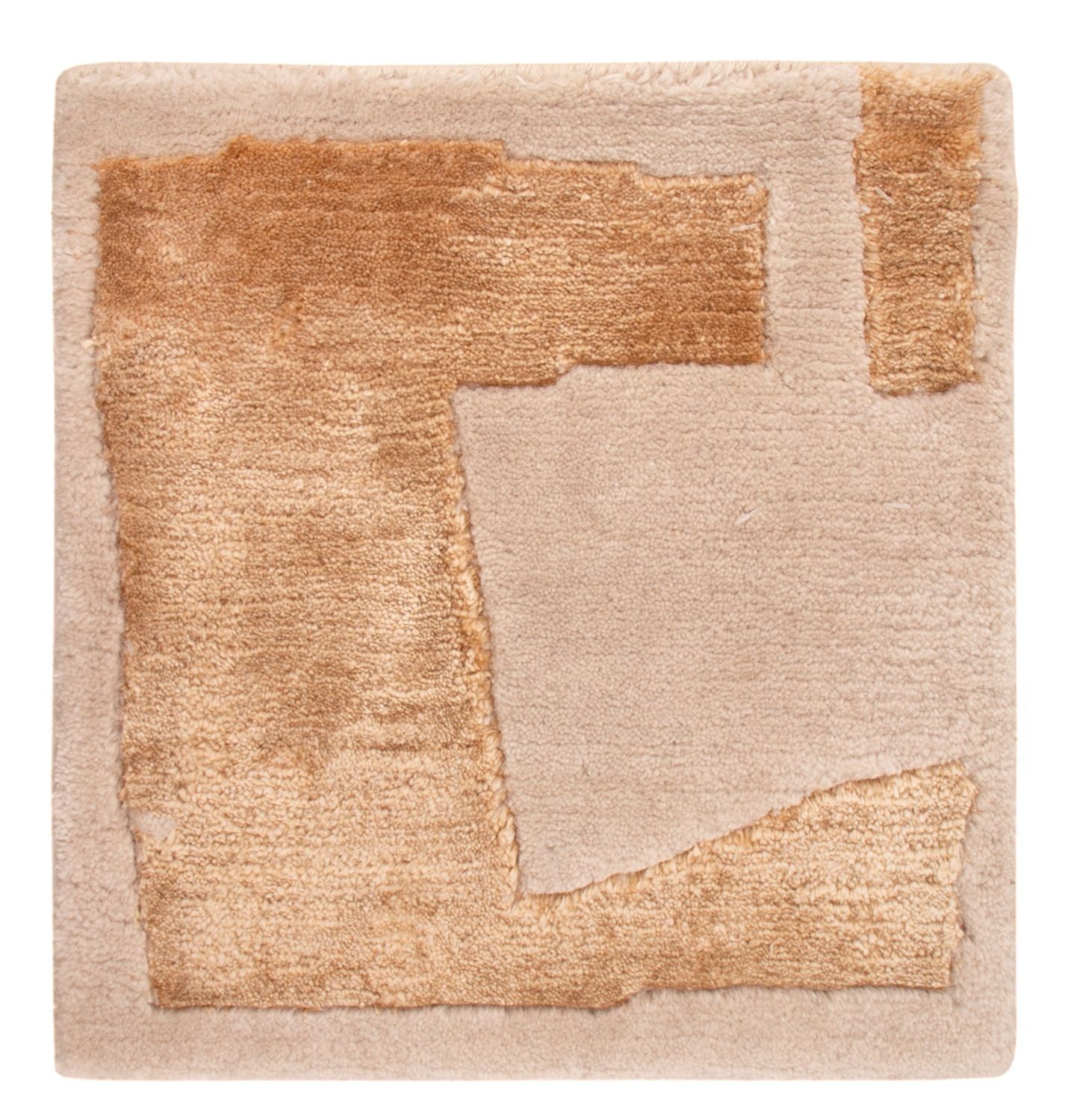 Designer Teppich quadratisch  - 30 x 30 cm - scala-gold