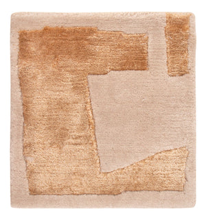 Designer Teppich quadratisch  - 30 x 30 cm - scala-gold