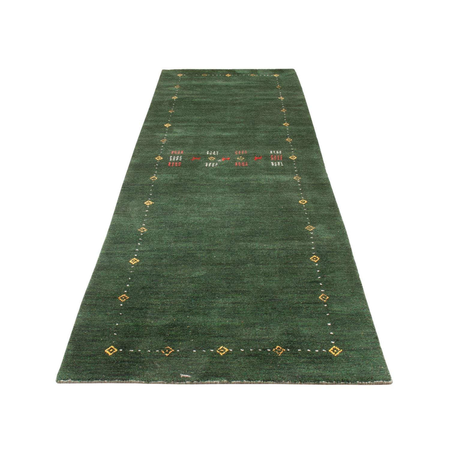 Läufer Gabbeh - Softy - 300 x 80 cm - grün