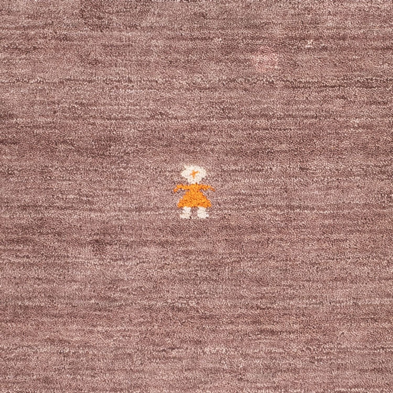 Gabbeh Teppich - Softy quadratisch  - 150 x 150 cm - braun