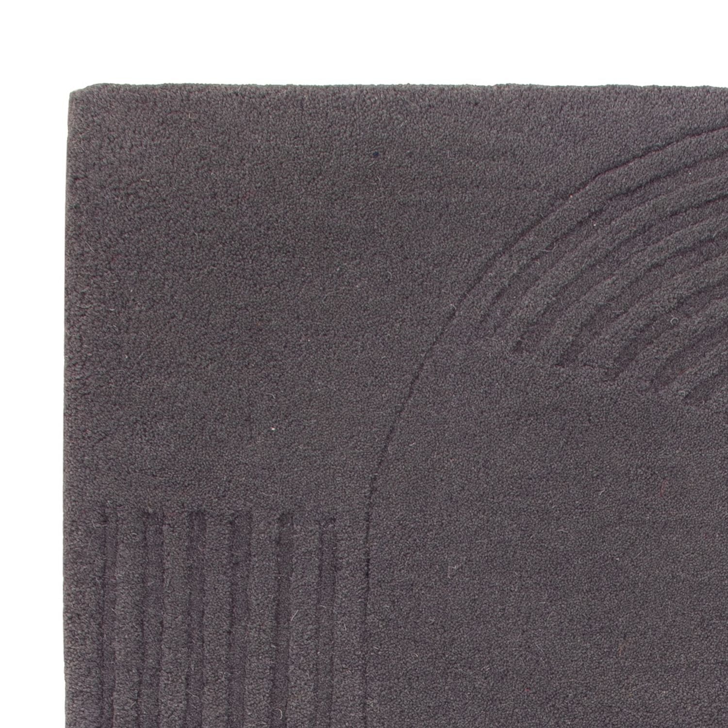 Tapis en laine originale  - 90 x 60 cm - gris