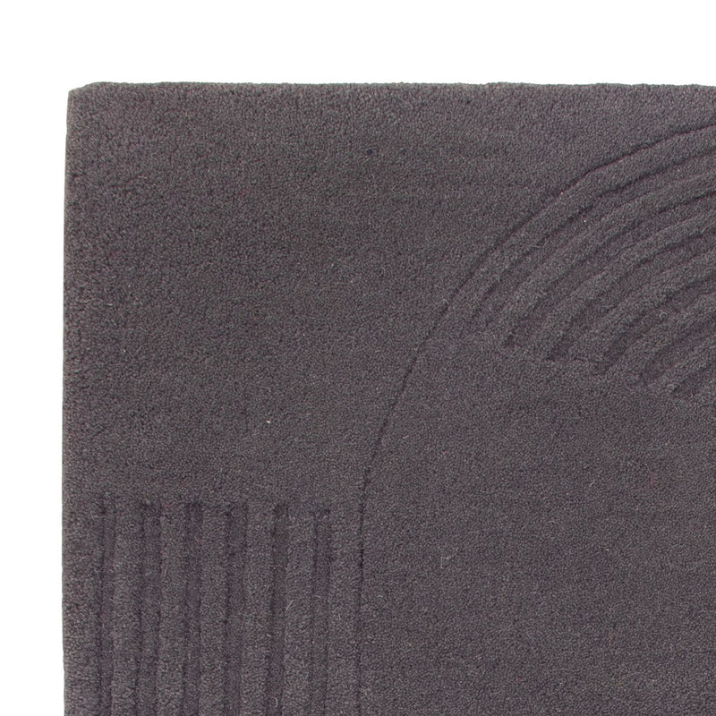 Tapis en laine originale  - 90 x 60 cm - gris