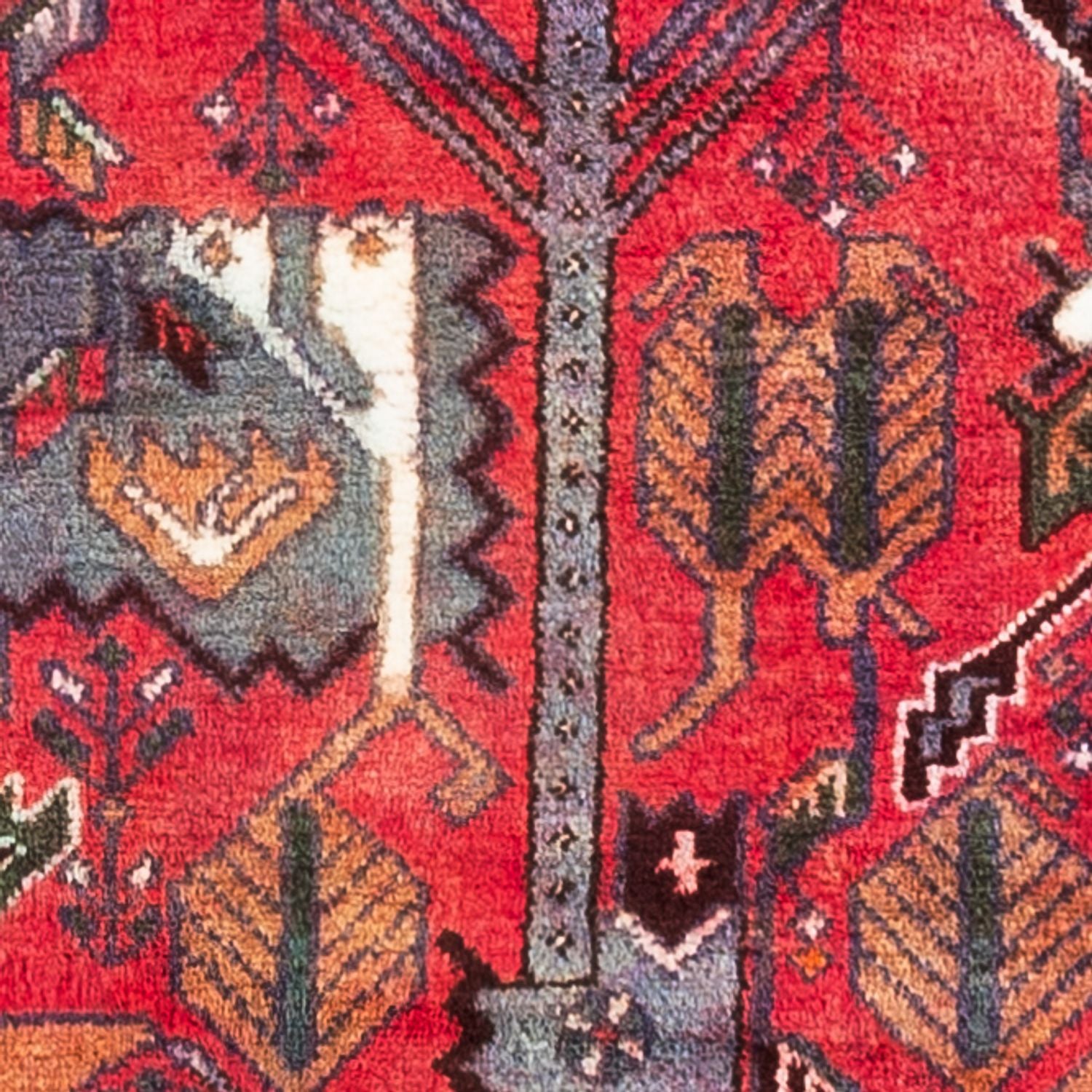Tapis persan - Classique - 99 x 89 cm - rouge