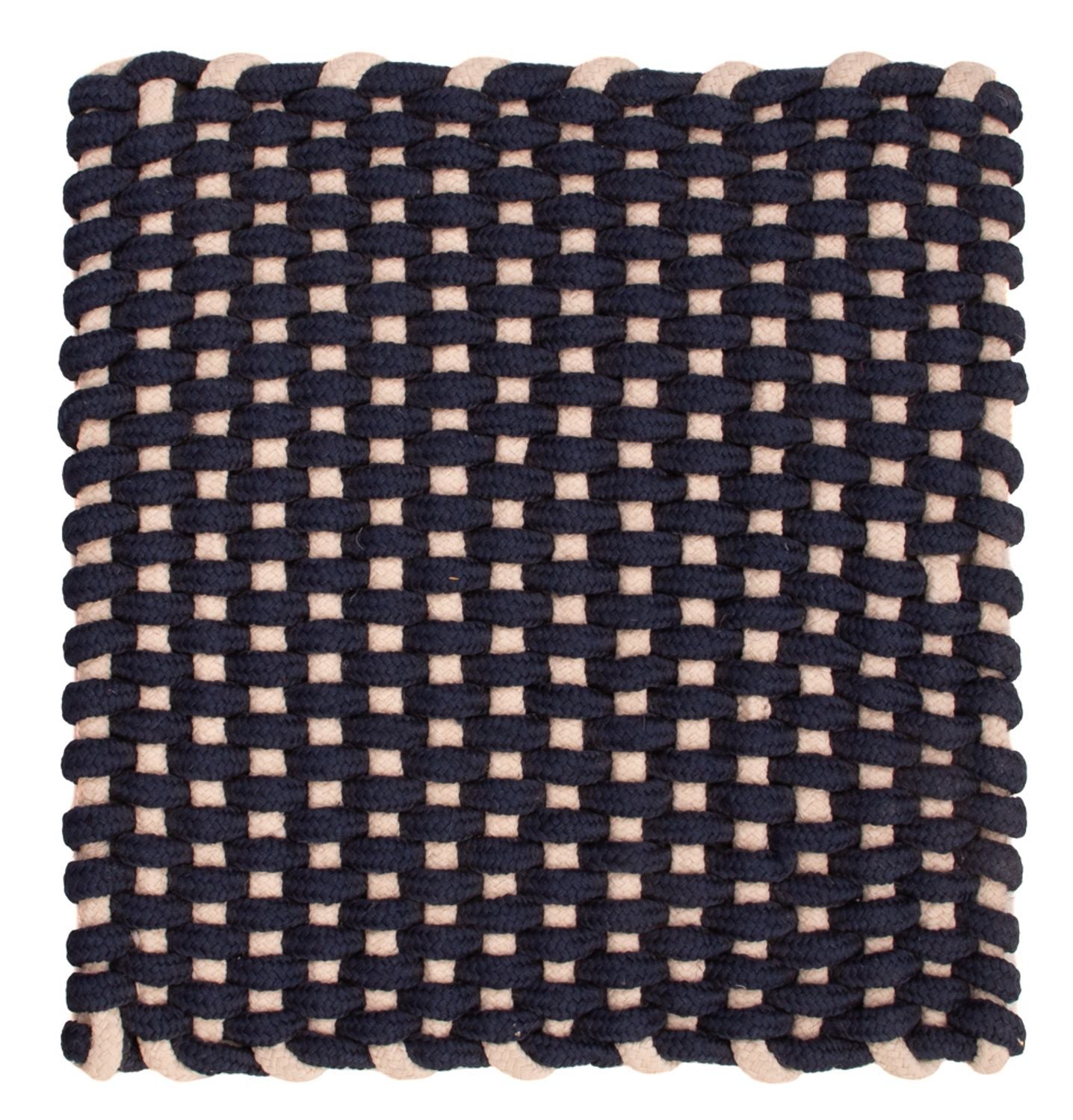 Tapis carré  - 41 x 41 cm - bleu foncé
