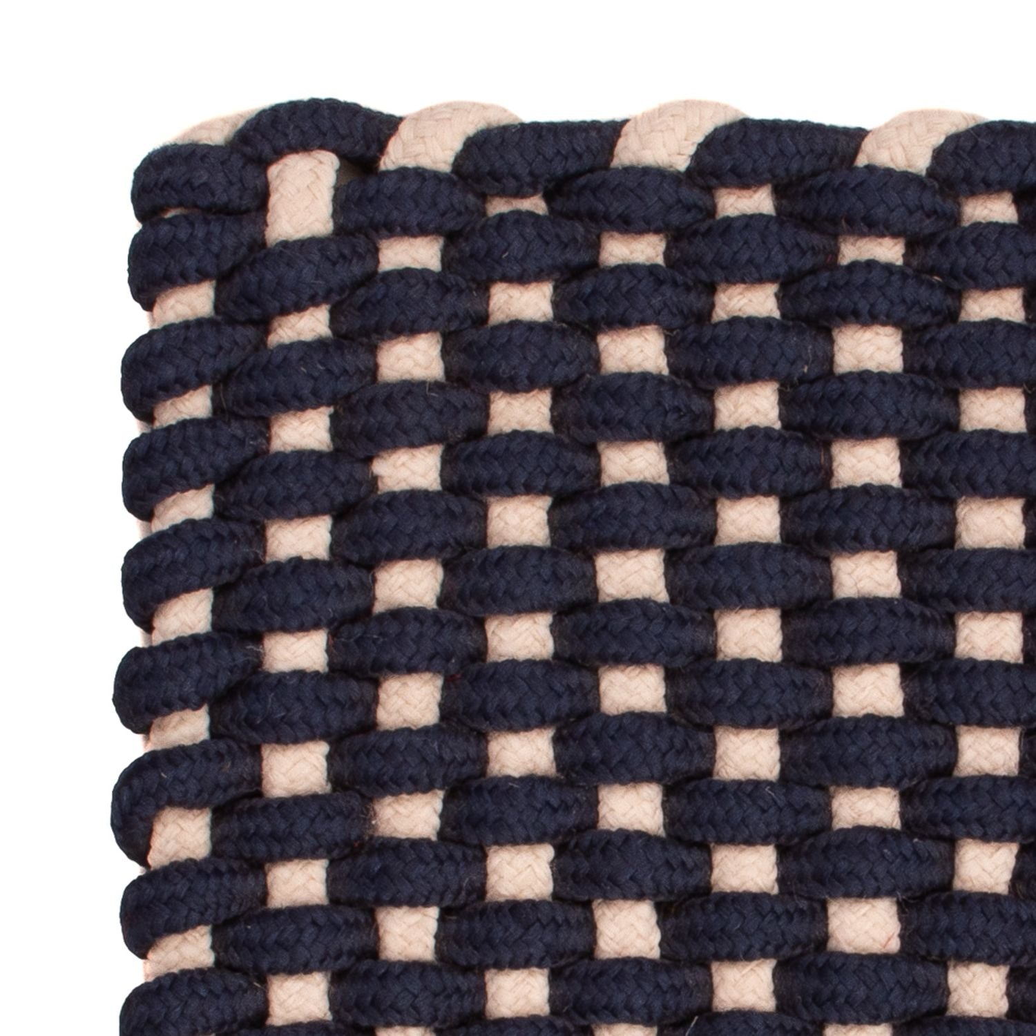 Tapis carré  - 41 x 41 cm - bleu foncé
