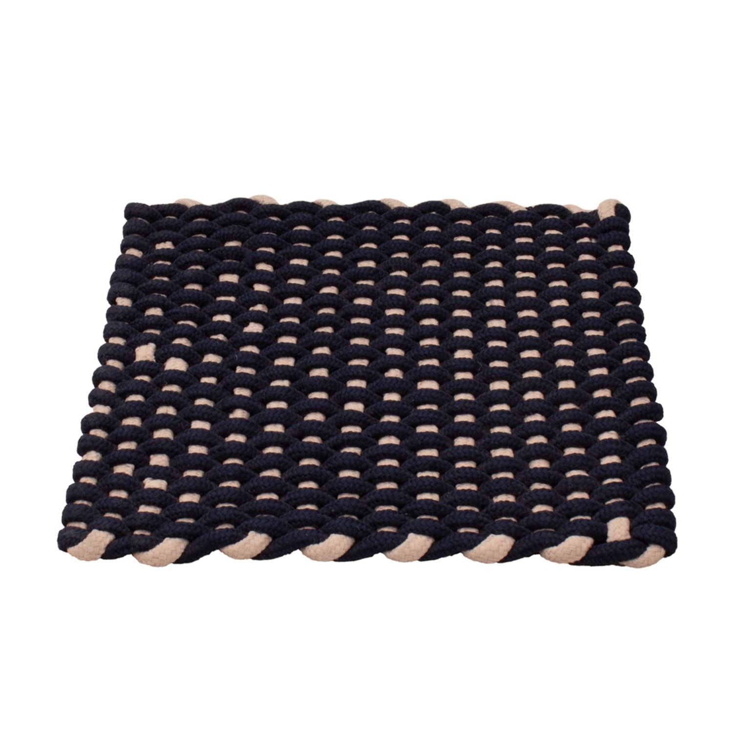 Tapis carré  - 41 x 41 cm - bleu foncé