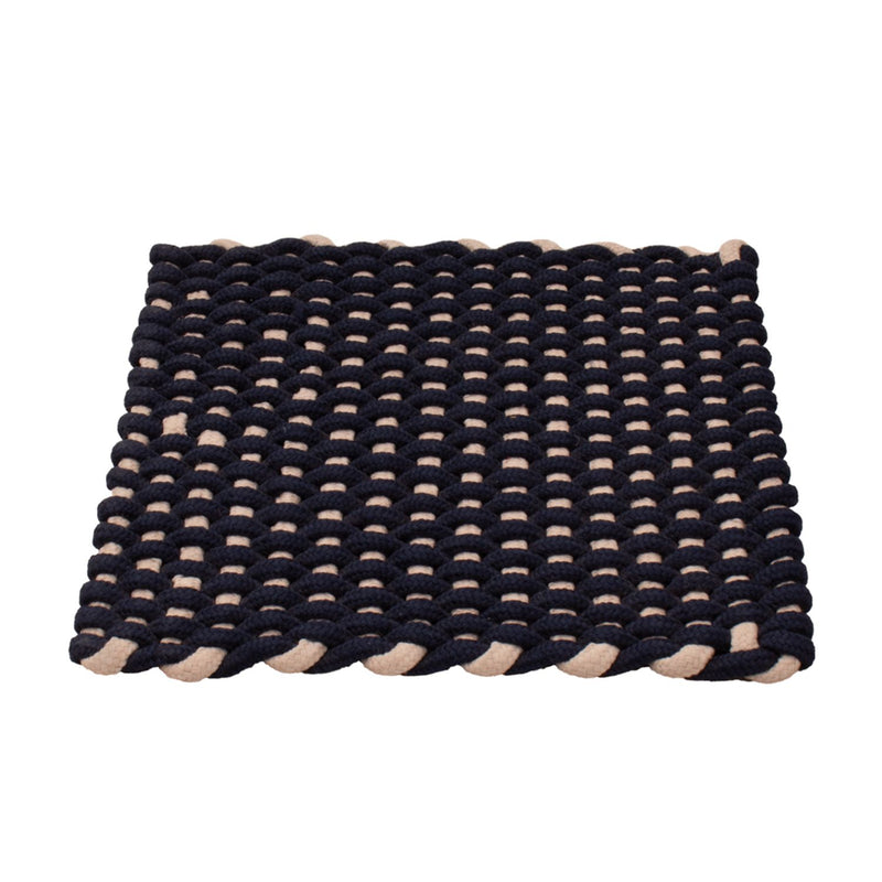 Tapis carré  - 41 x 41 cm - bleu foncé