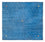 Tapis Gabbeh - Softy carré  - 250 x 250 cm - bleu