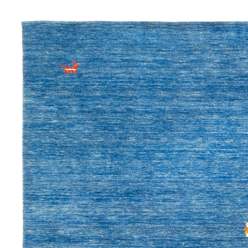 Tapis Gabbeh - Softy carré  - 250 x 250 cm - bleu