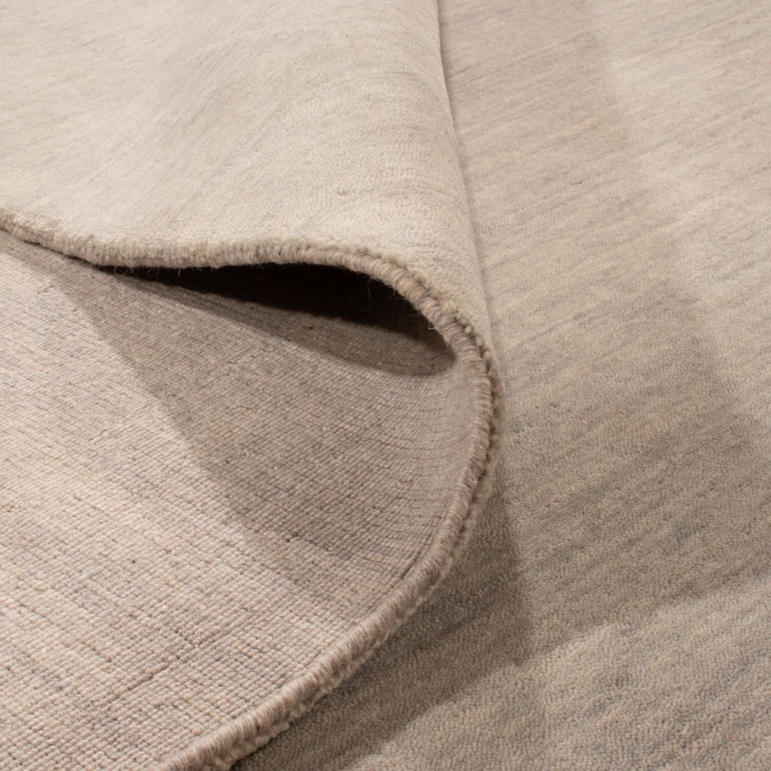 Gabbeh Teppich - Loribaft Softy quadratisch  - 250 x 250 cm - silber