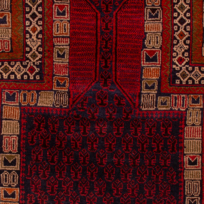 Tapis Belutsch - 138 x 91 cm - rouge