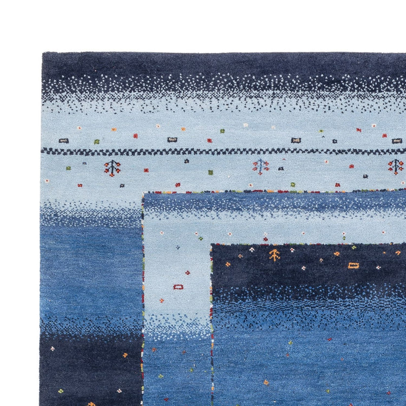 Gabbeh Teppich - Loribaft Indus - 243 x 169 cm - blau