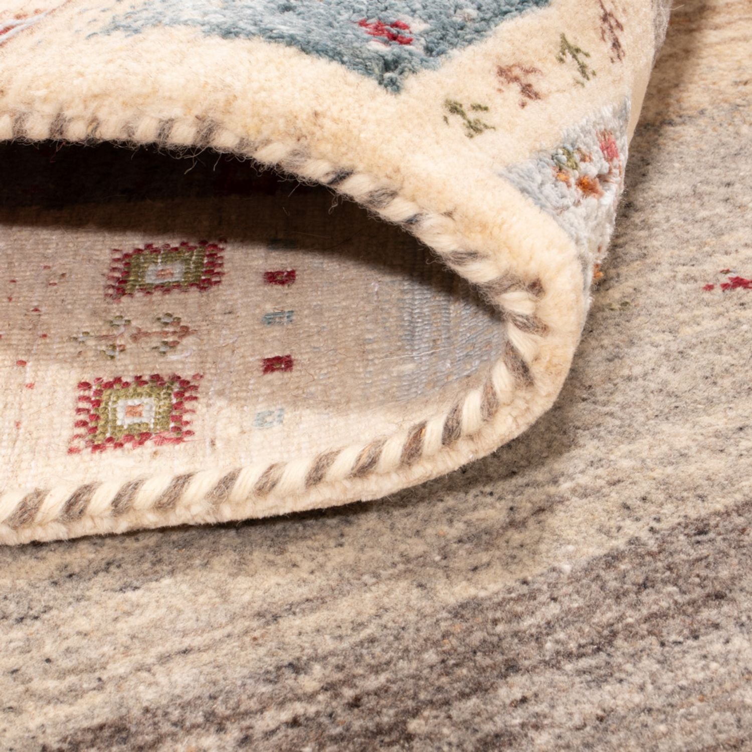 Tapis Gabbeh - Loribaft Indus - 242 x 167 cm - naturel