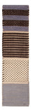 Tapis de couloir Tapis en laine - 124 x 33 cm - multicolore