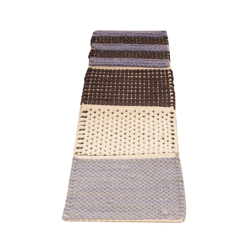 Tapis de couloir Tapis en laine - 124 x 33 cm - multicolore