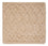 Wollteppich quadratisch  - 48 x 42 cm - beige