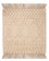 Wollteppich quadratisch  - 48 x 46 cm - creme