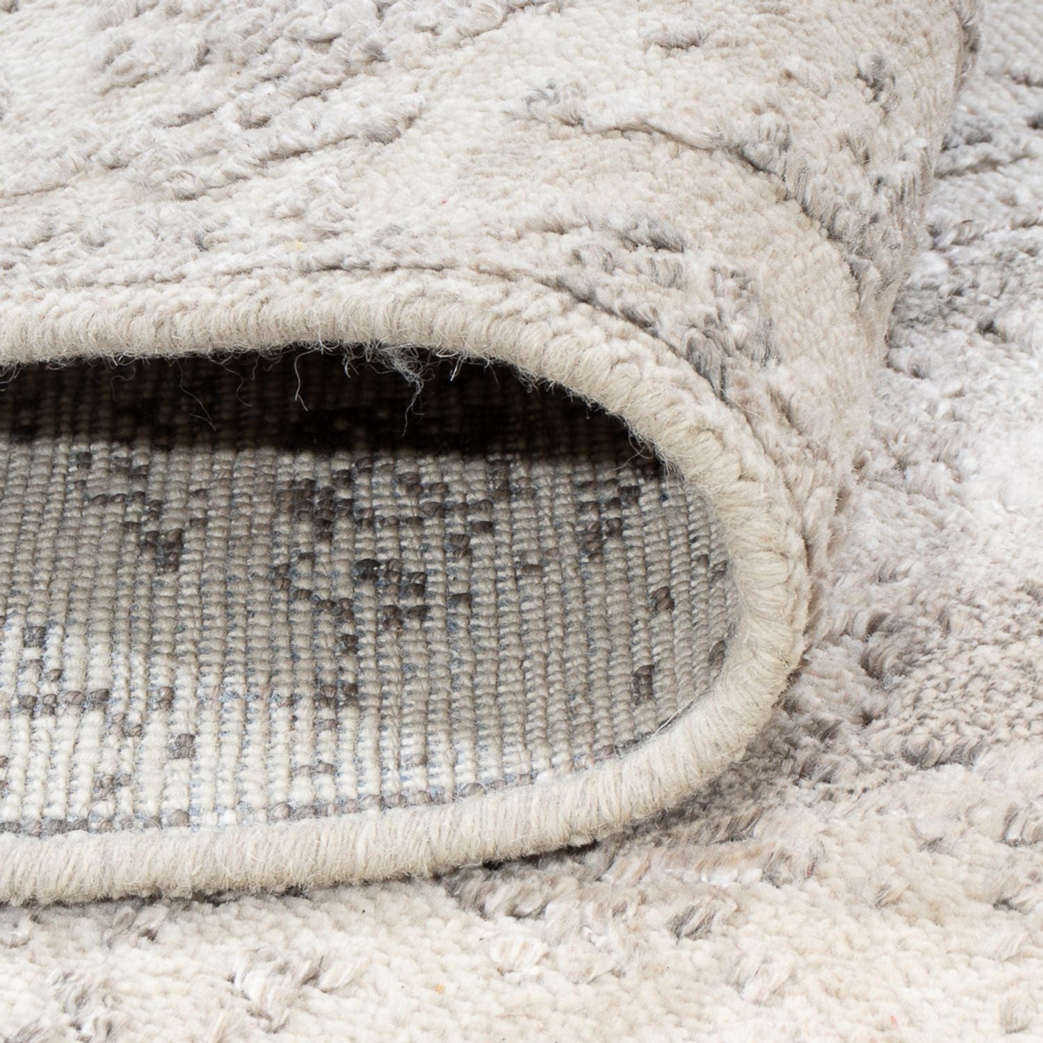 Designer Teppich - 197 x 154 cm - beige