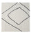 Tapis en laine carré  - 62 x 62 cm - gris clair