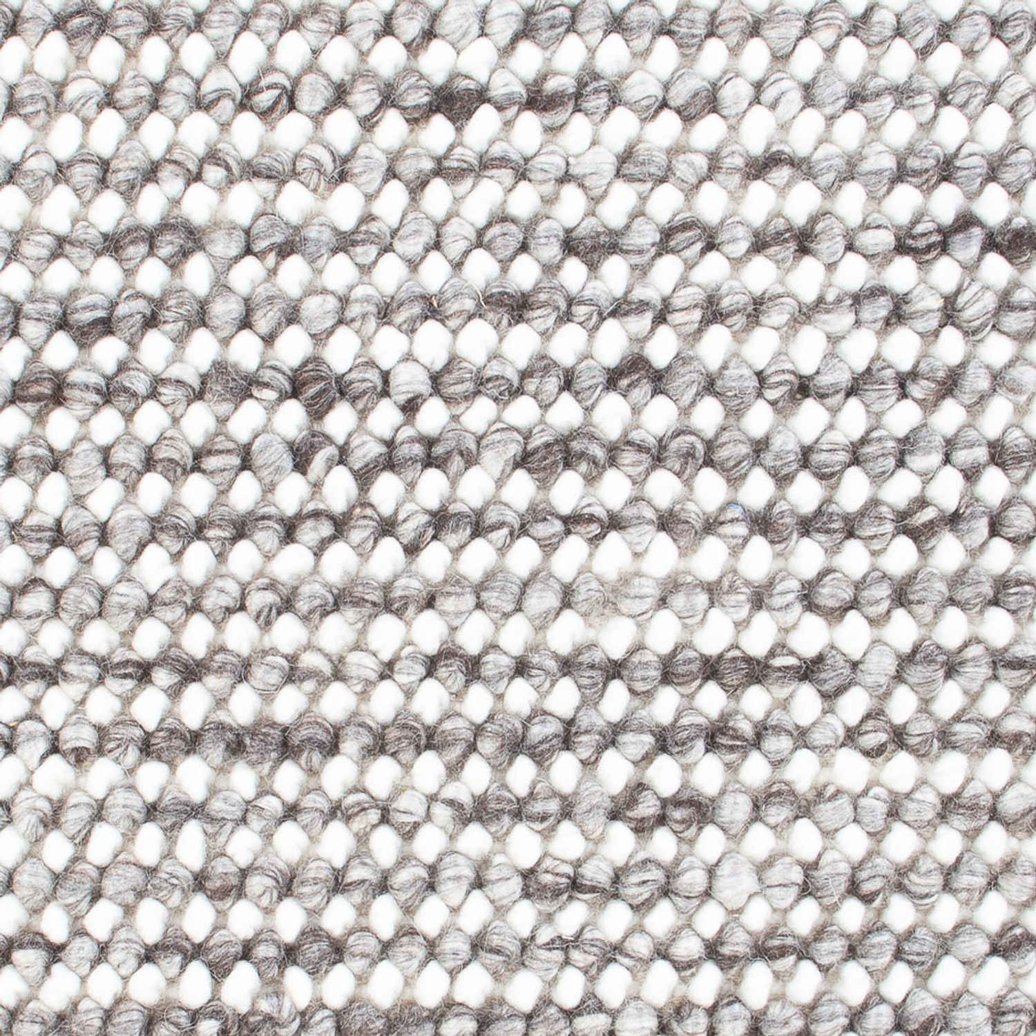 Wollteppich - 94 x 60 cm - grau
