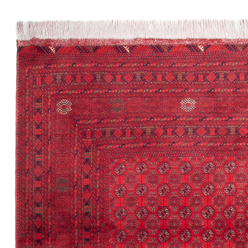 Tapis afghan - 343 x 248 cm - rouge