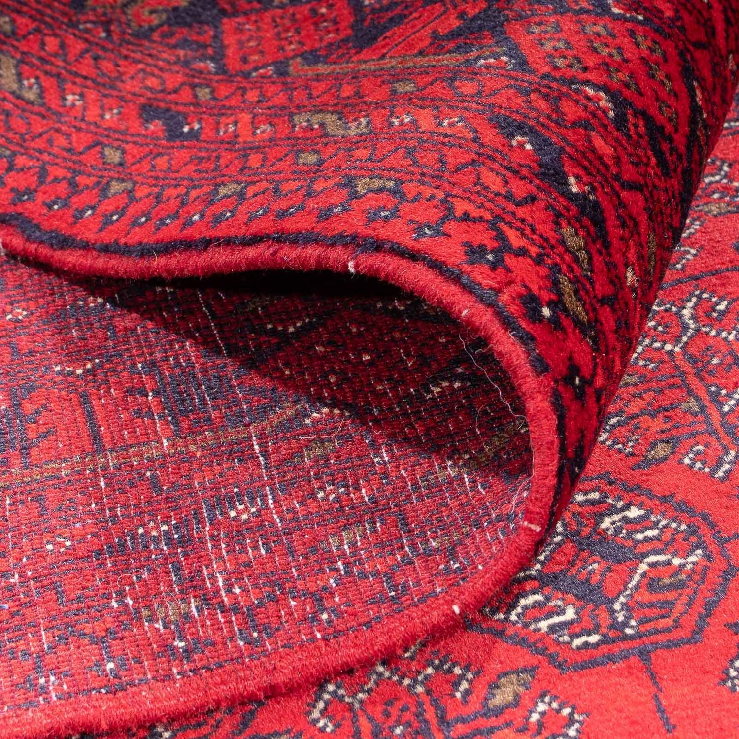 Tapis afghan - 343 x 248 cm - rouge