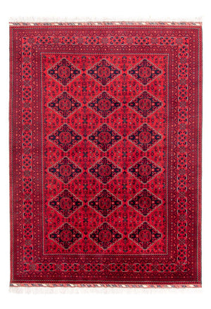 Tapis afghan - 293 x 196 cm - rouge