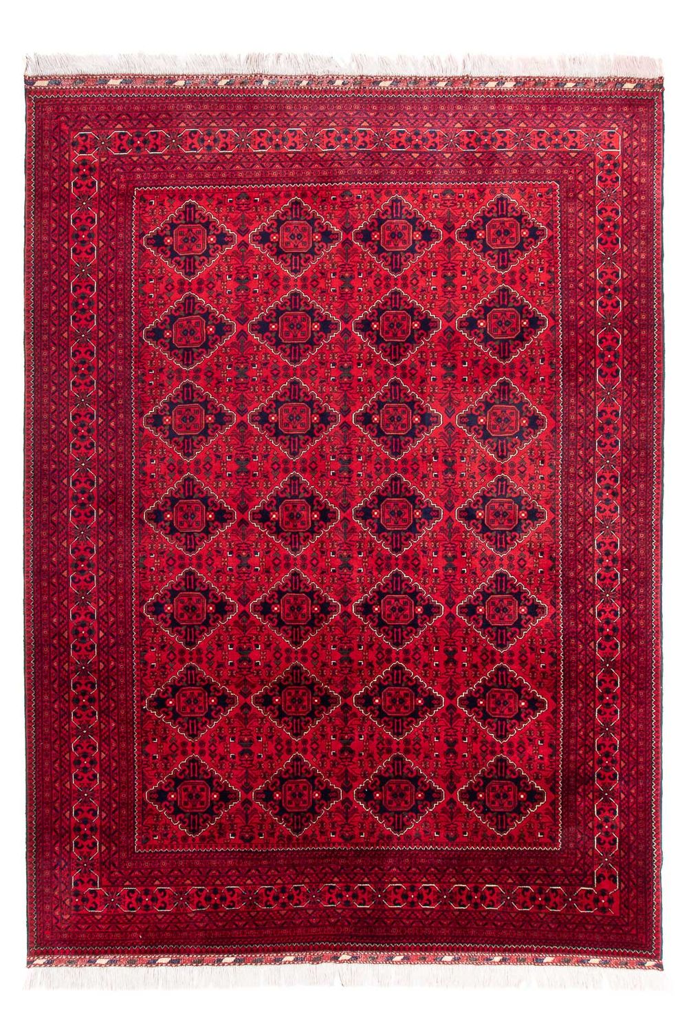Tapis afghan - 349 x 246 cm - rouge
