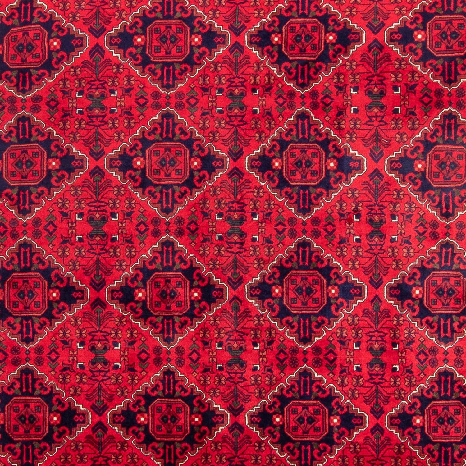 Tapis afghan - 349 x 246 cm - rouge