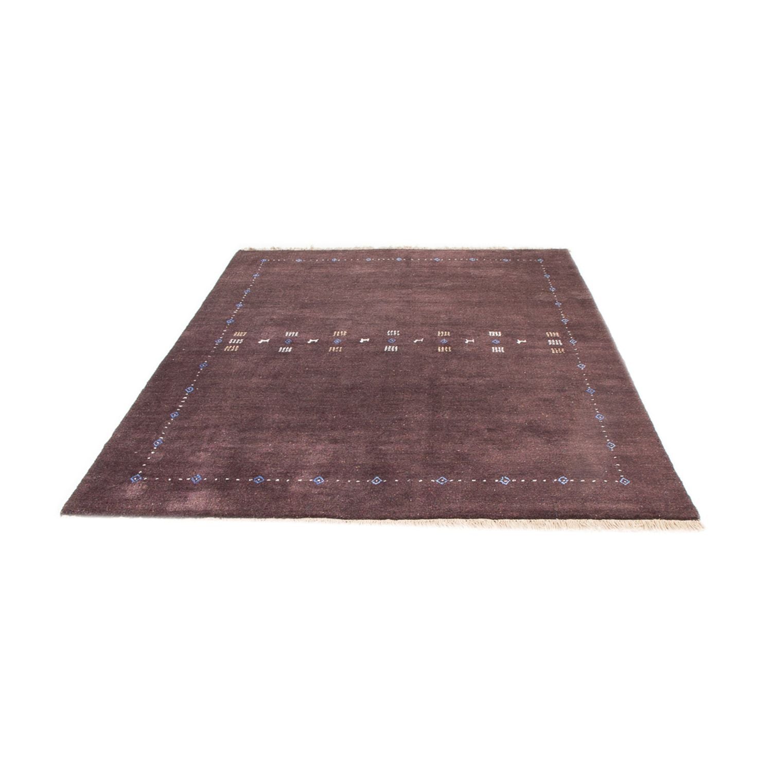 Tapis Gabbeh - Loribaft Persan - 230 x 160 cm - beige foncé