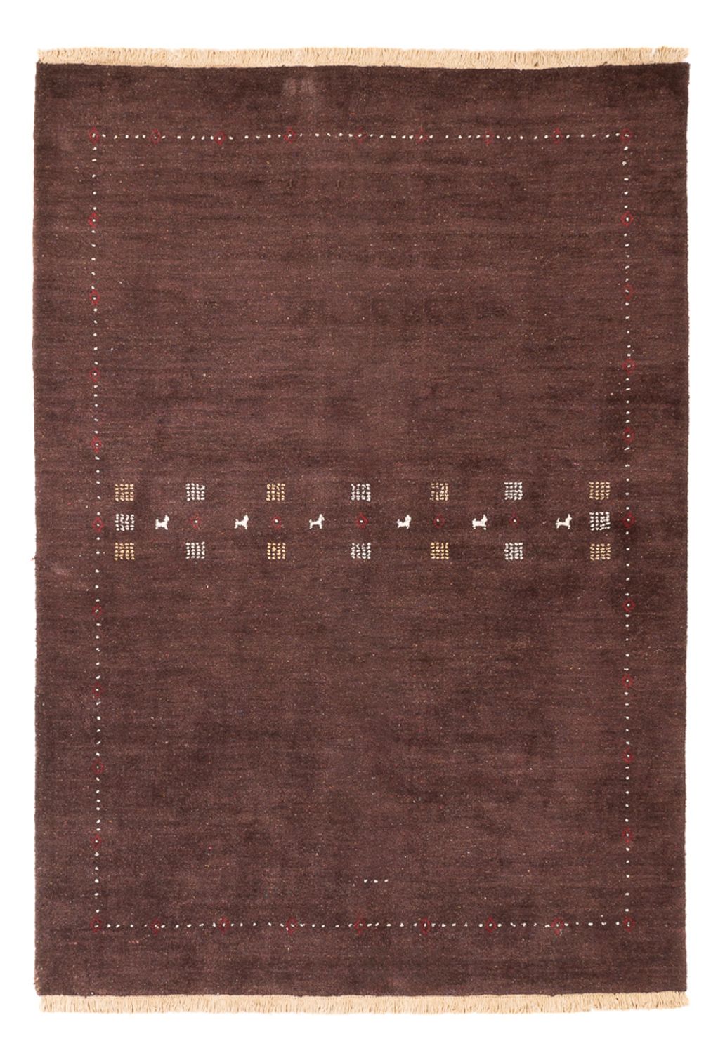 Tapis Gabbeh - Loribaft Persan - 300 x 200 cm - chocolat