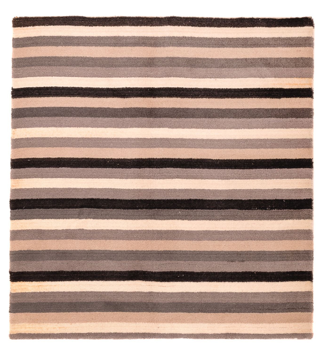 Wollteppich quadratisch  - 150 x 140 cm - mehrfarbig