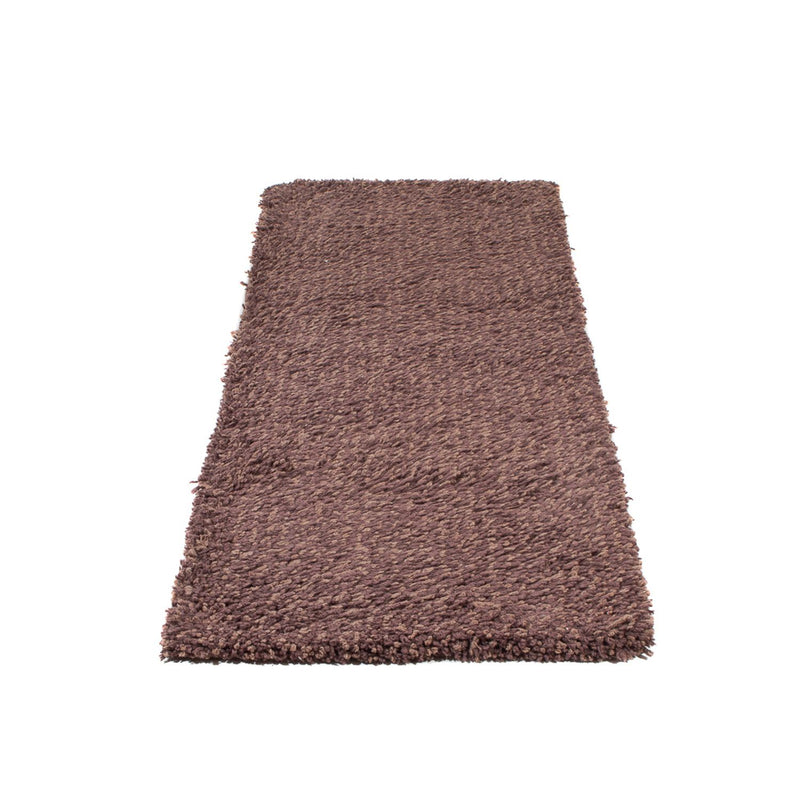 Tapis de couloir Tapis à poils longs - 203 x 64 cm - marron