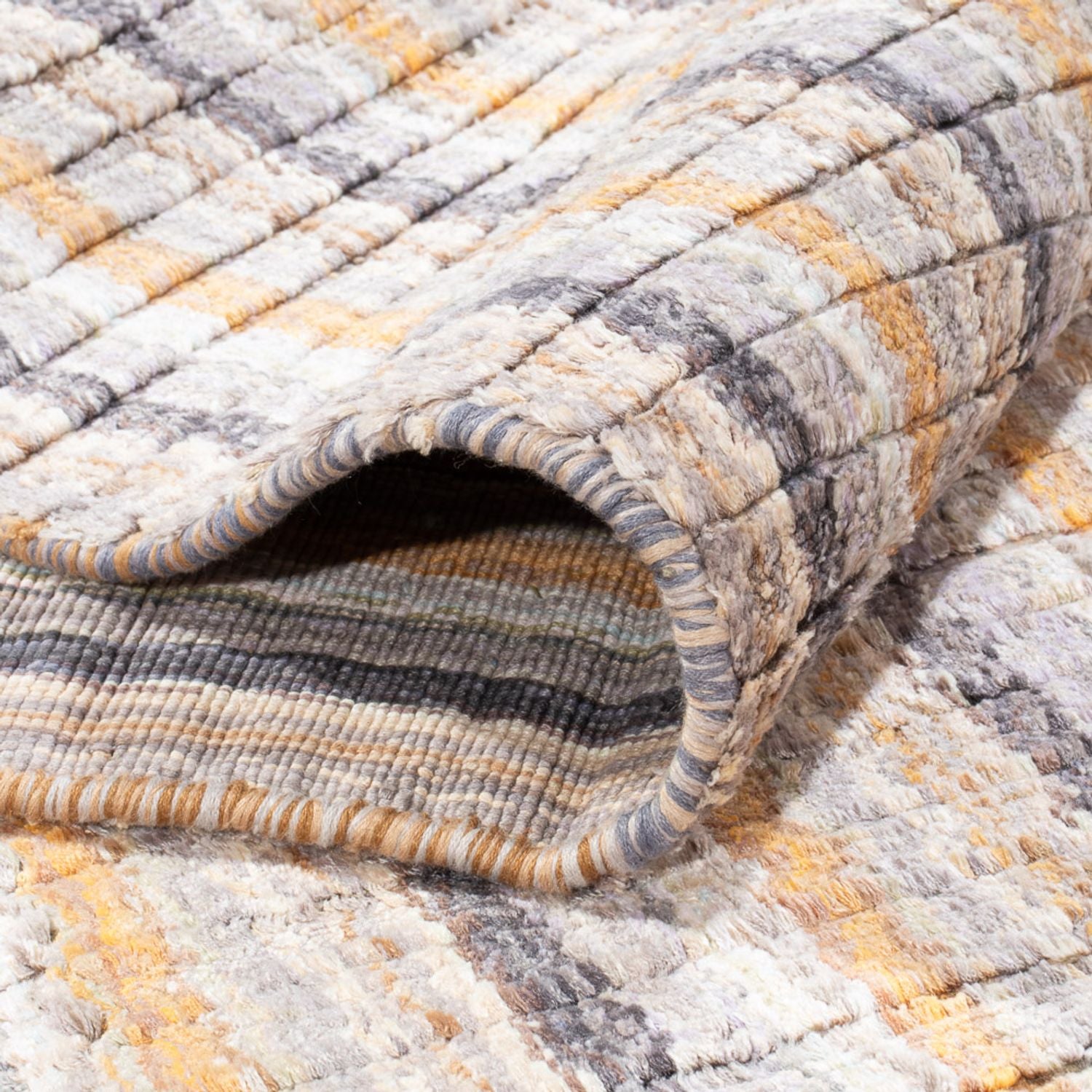 Tapis en viscose - 184 x 121 cm - beige